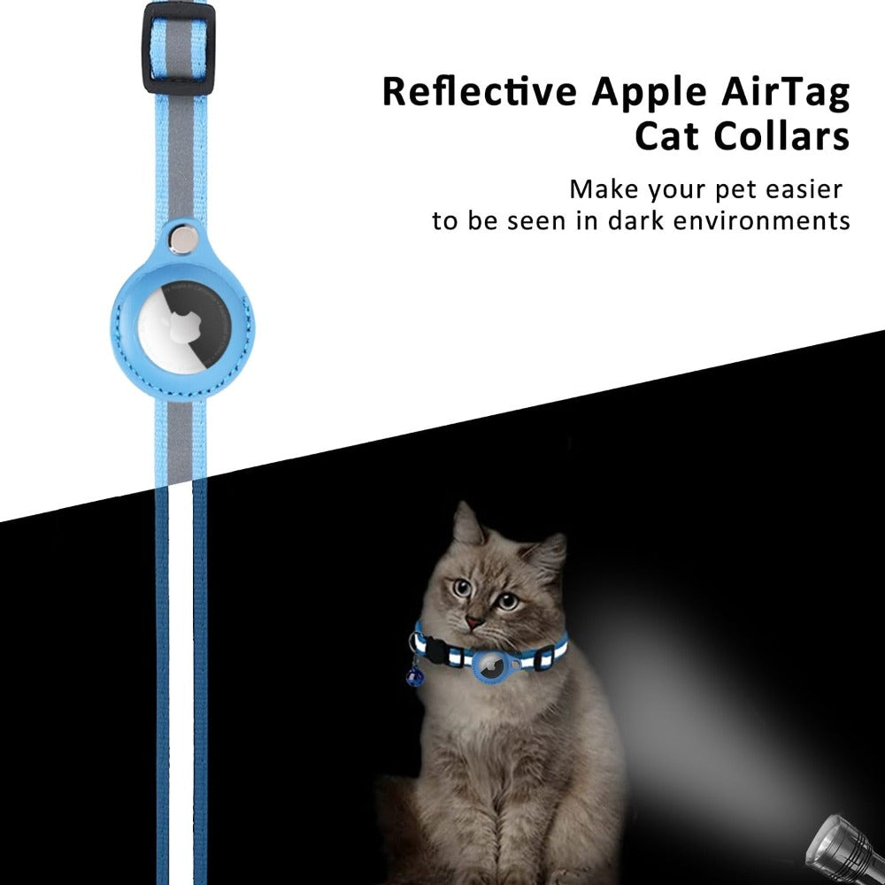 Airtag Case Collar for Cats and Dogs - Reflective