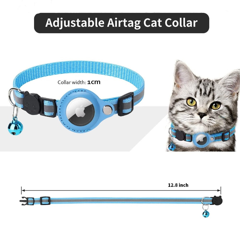 Airtag Case Collar for Cats and Dogs - Reflective