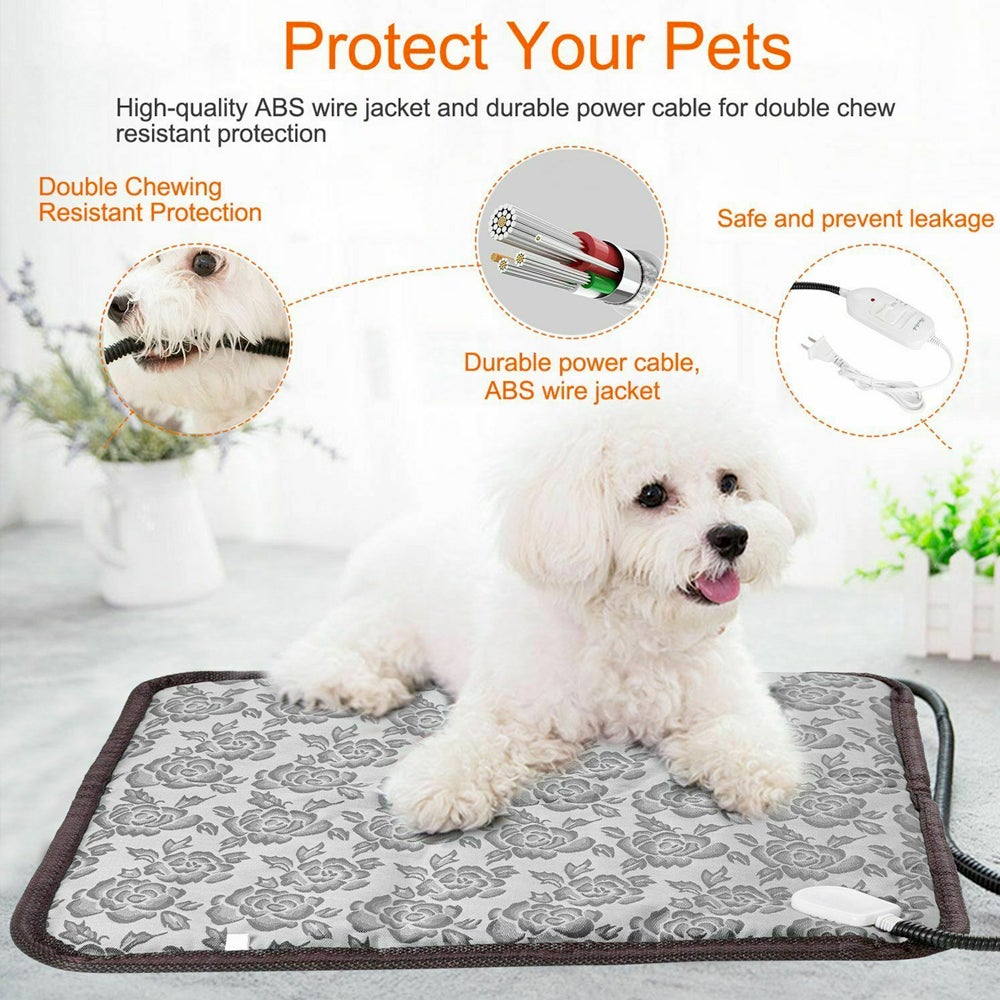 Thermal Heating Waterproof Bed Pad for Pets - Paw Perfect Pals