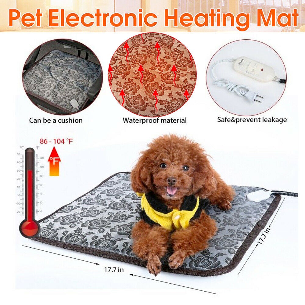 Thermal Heating Waterproof Bed Pad for Pets - Paw Perfect Pals